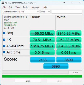 lexar nm710 as ssd 1