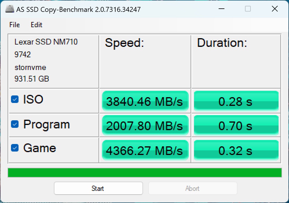 lexar nm710 as ssd 3