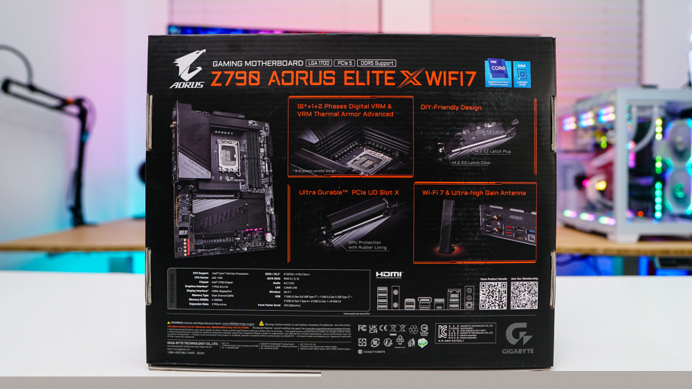 Gigabyte Z790 AORUS Elite X WiFi7 Motherboard