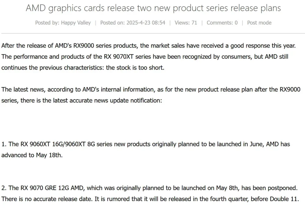 rx 9060 xt may18