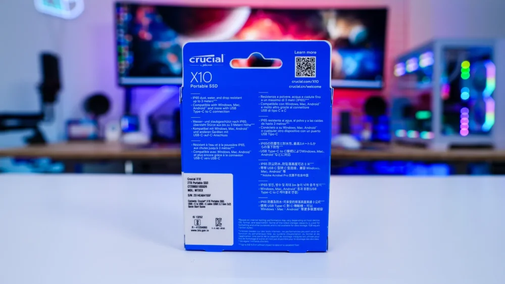 Crucial X10 Portable Solid State Drive