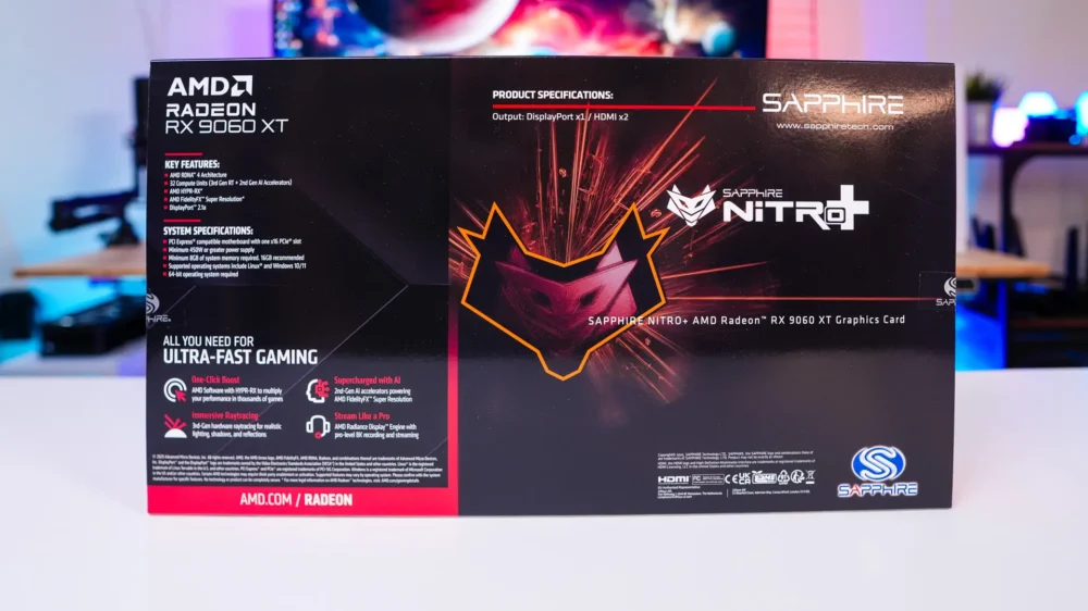 Sapphire NITRO+ AMD Radeon RX 9060 XT Graphics Card