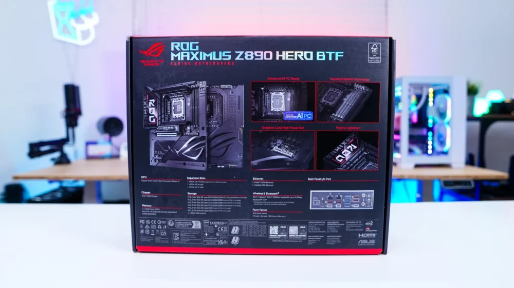 ASUS ROG Maximus Z890 Hero BTF Motherboard