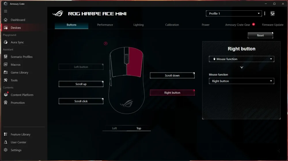rog harpe ace mini ss1