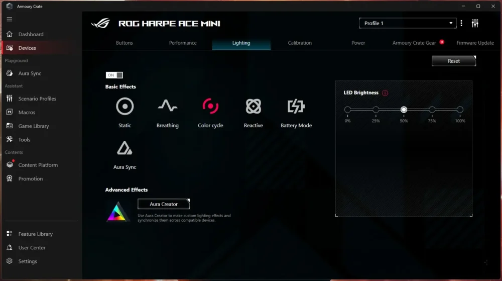 rog harpe ace mini ss3