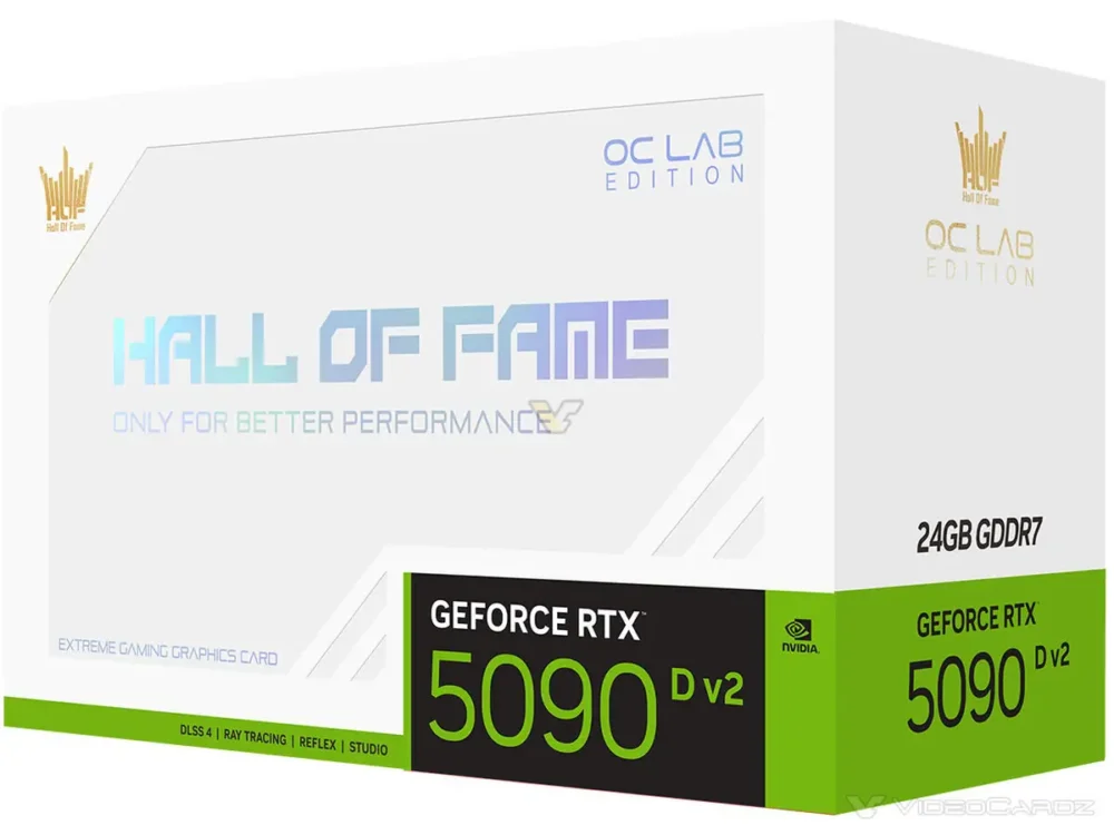 galax geforce rtx 5090d v2 24gb hof oc lab plus x 3