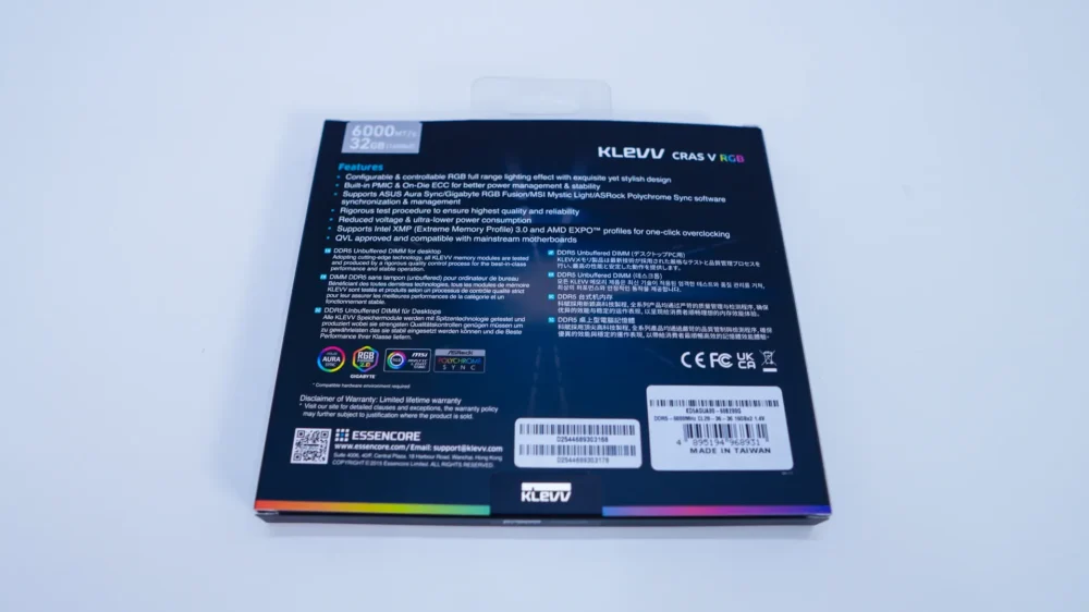 KLEVV CRAS V RGB DDR5-6000 32GB Memory Kit