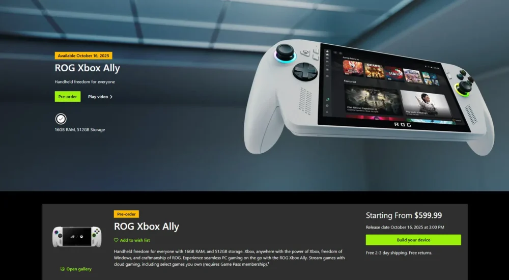 rog xbox ally pre order 3