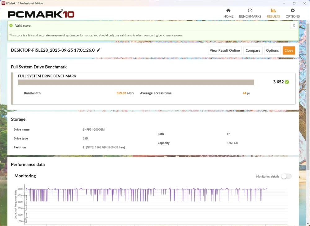 sk hynix p51 pcmark10