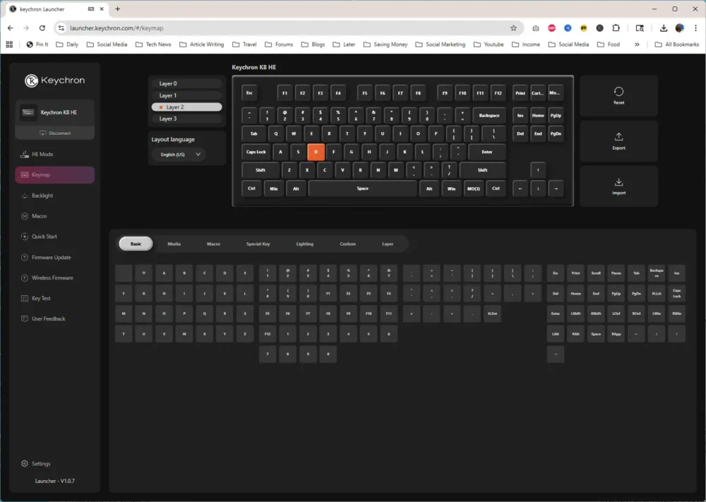 keychron k8 he ss2