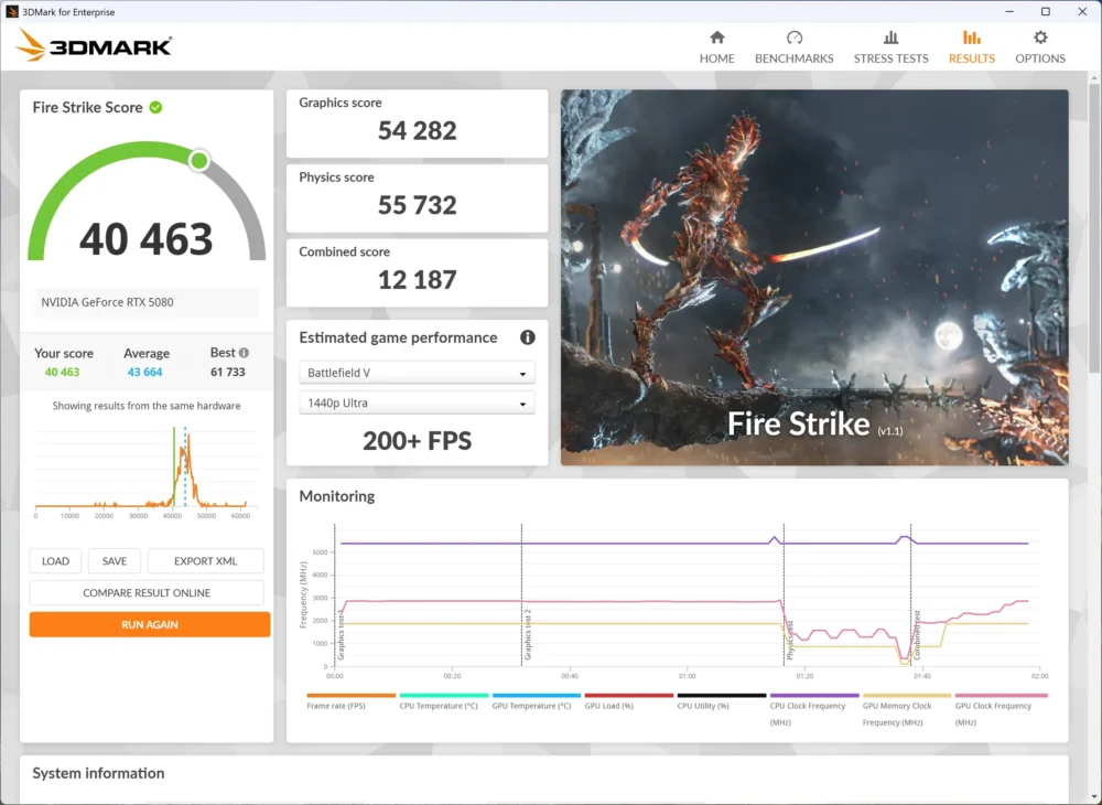 lenovo legion tower t7 3dmark fire