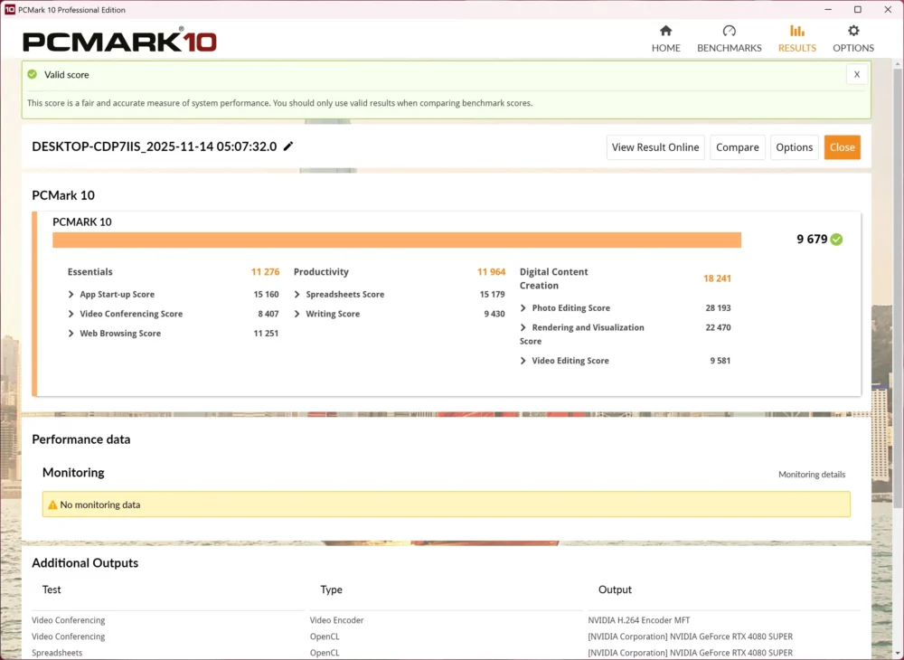 sapphire nitro b850a wifi7 pcmark10
