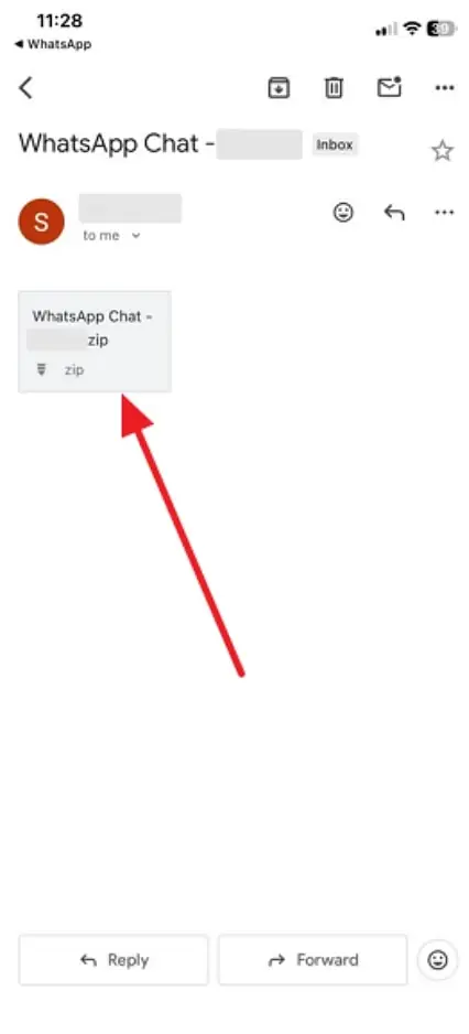 get whatsapp chat on gmail
