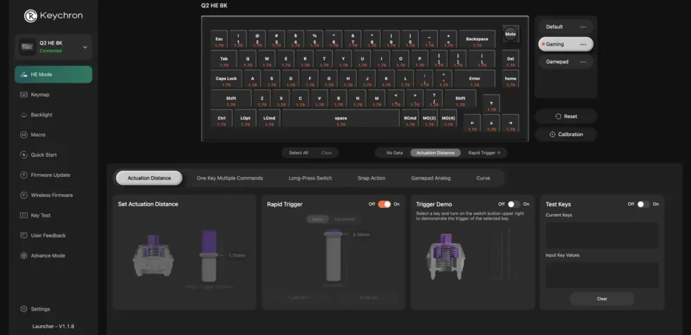 keychron q1 he 8k 3