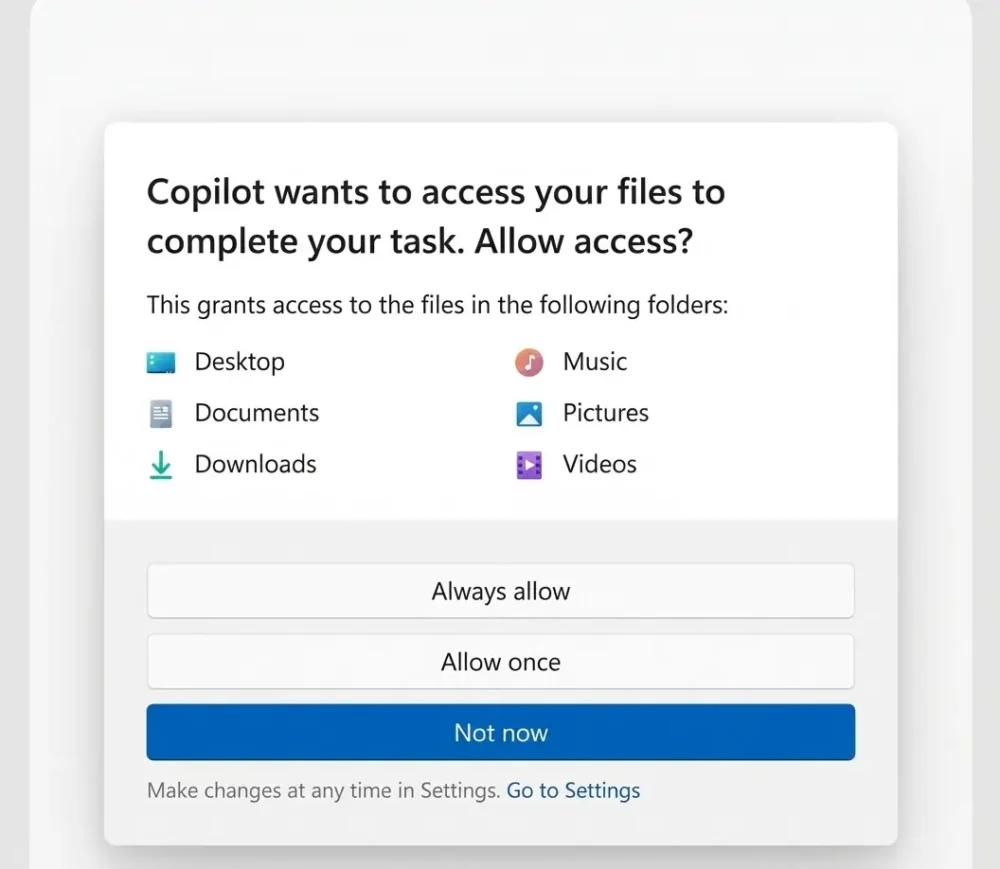 windows11 co pilot personal files 1