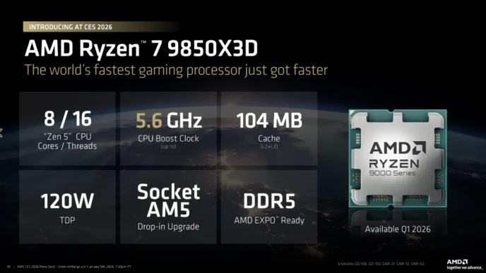 Ryzen 7 9850X3D 4