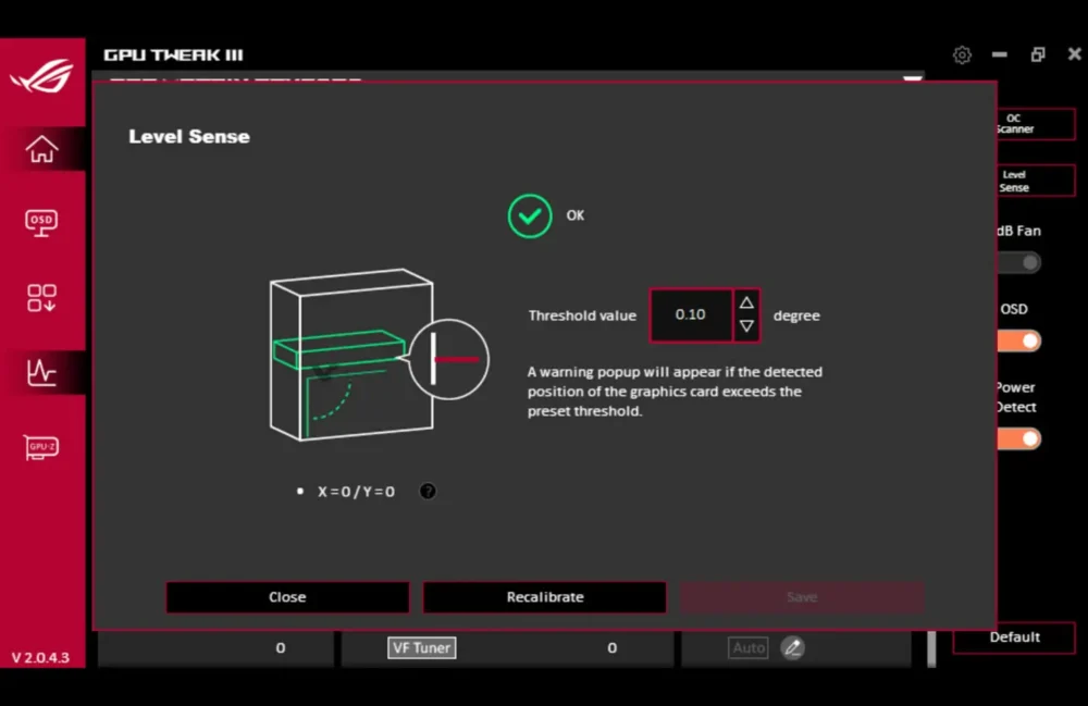 gpu tweak level sense