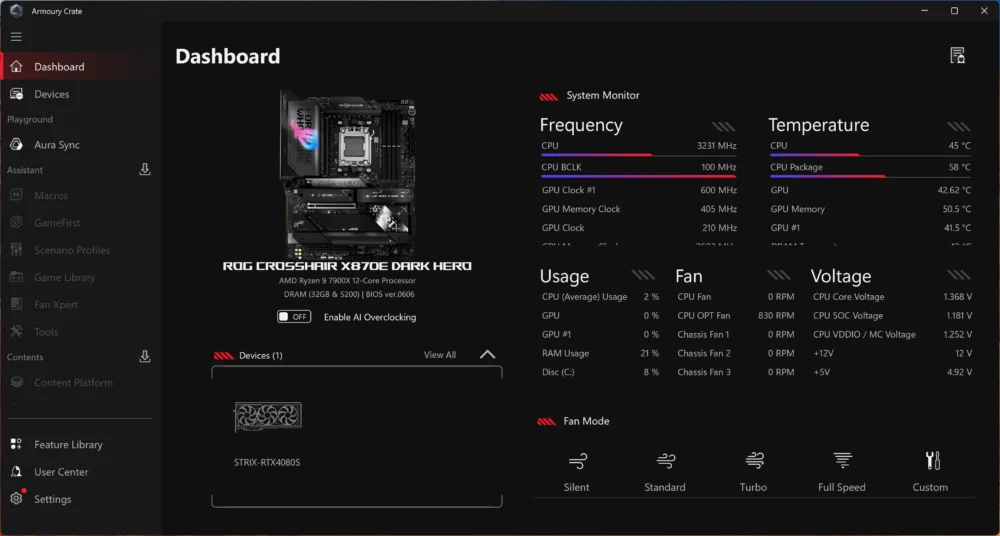 asus rog crosshair x870e darkhero ss1