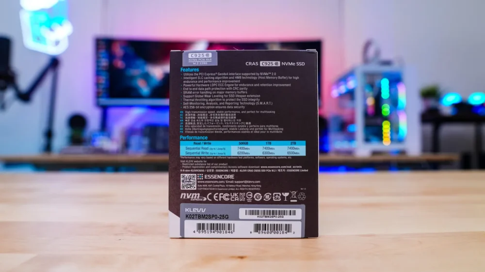 KLEVV CRAS C925G Gen4 Solid State Drive