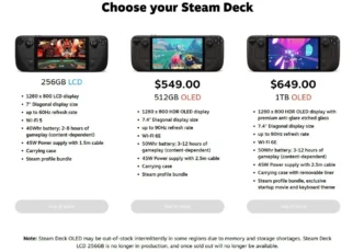 steam deck shortage
