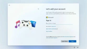windows11 login requirement
