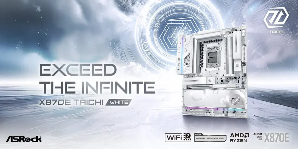 asrock x870e taichi white 1
