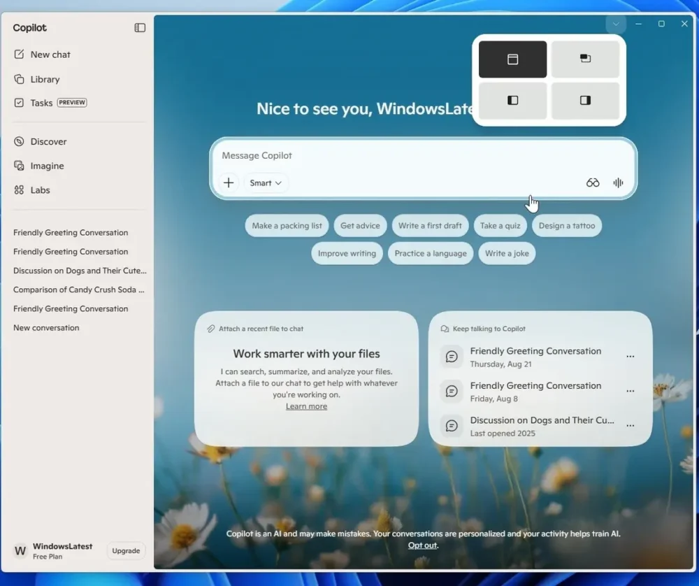 copilot sidebar 2