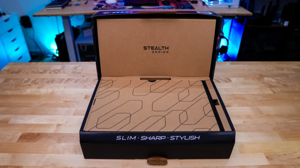 The Stealth 16 AI+ B3WF includes a nice unboxing experience with different compartments.