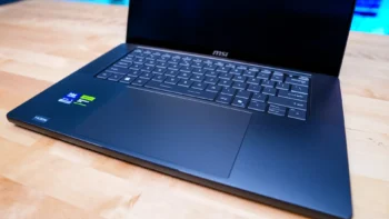 The Stealth 16 AI+ B3WF has a 80-key keyboard with 4-zone RGB with new, larger touchpad.