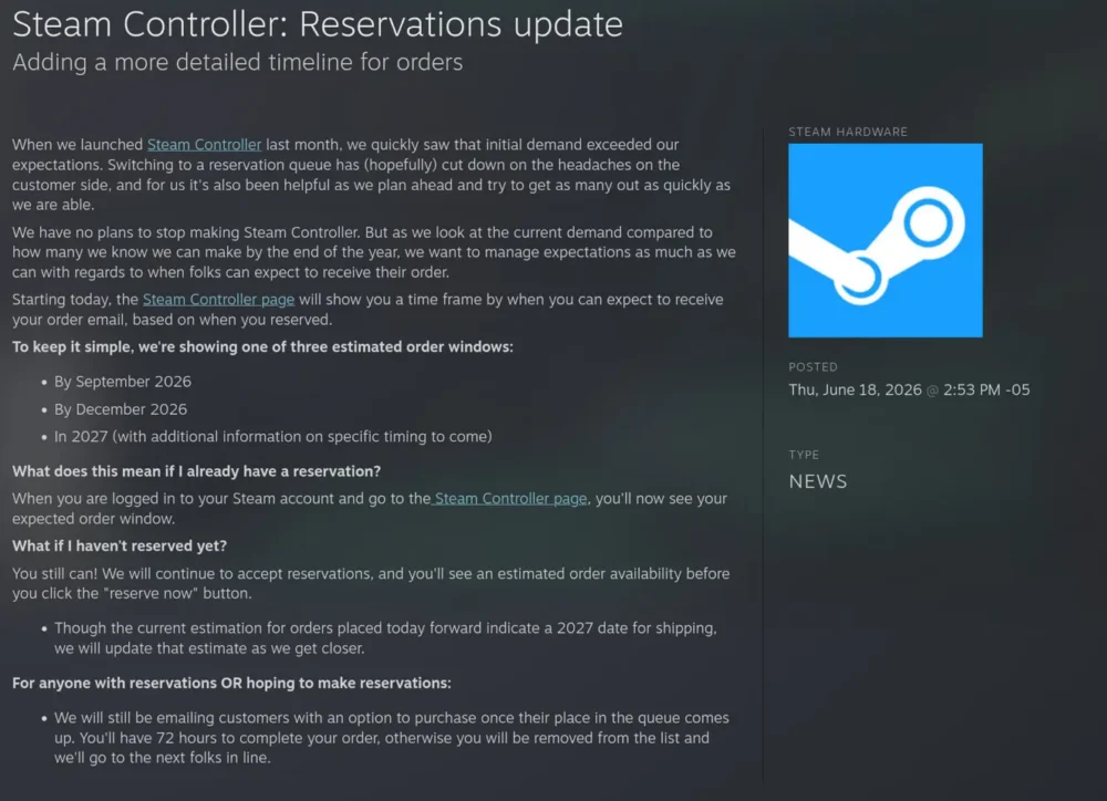steam controller 2026 2