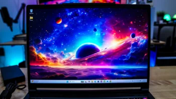 The MSI Crosshair 16 HX E14W has a 16-inch 240 Hz IPS display with a max resolution of 2560 x 1600 that covers 100% of the DCI-P3 color space