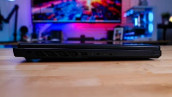 The left side of the MSI Crosshair 16 HX E14W has two USB 3.2 gen 2 Type-C ports and the power adapter connector