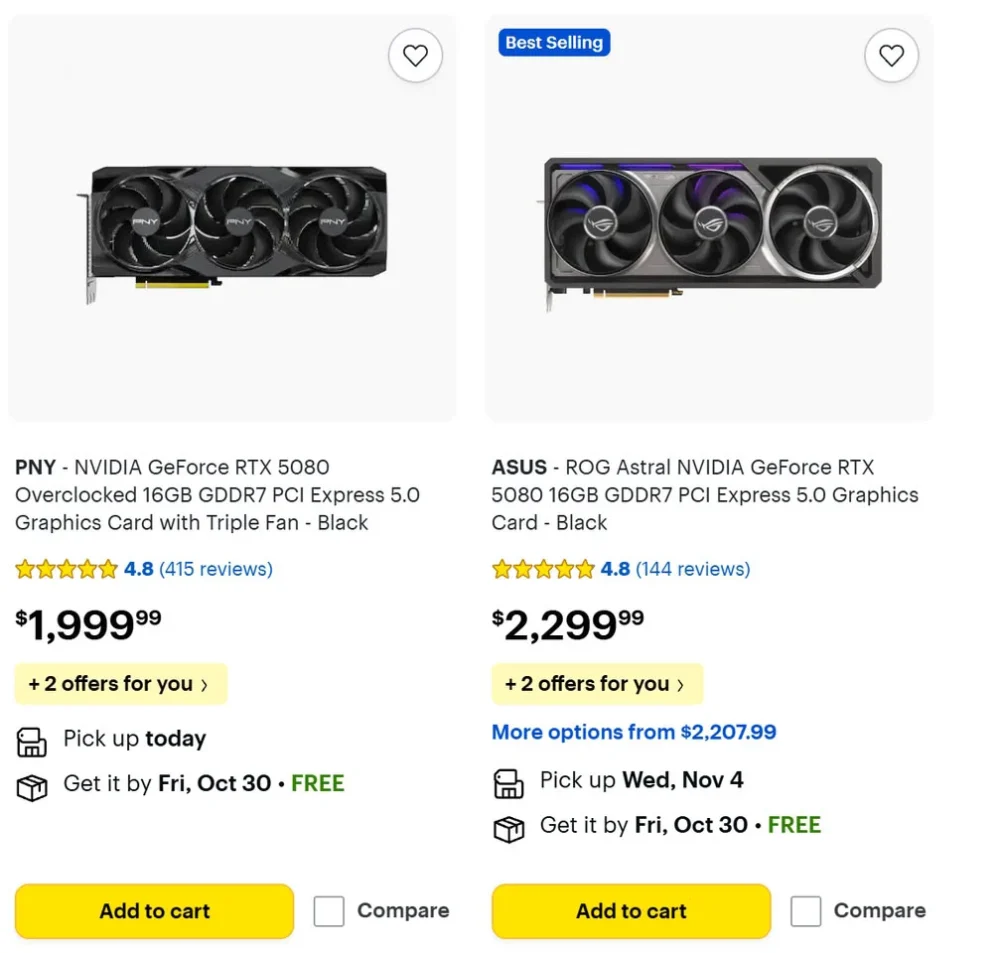 rtx 5080 prices 1