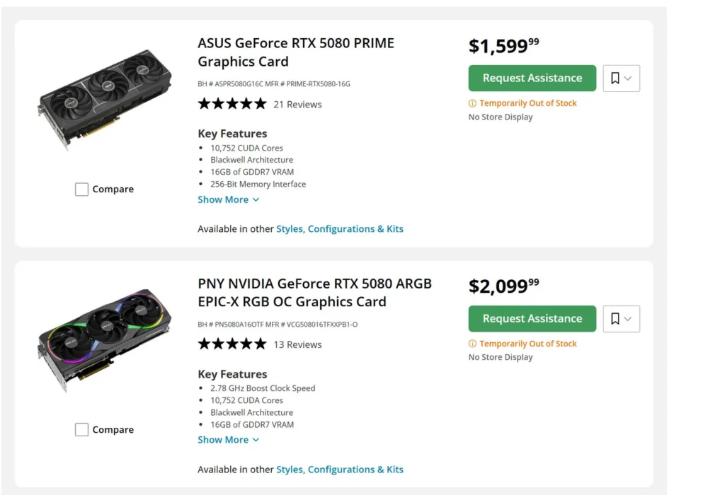 rtx 5080 prices 3