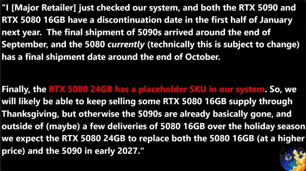 rtx 5090 discontinued january