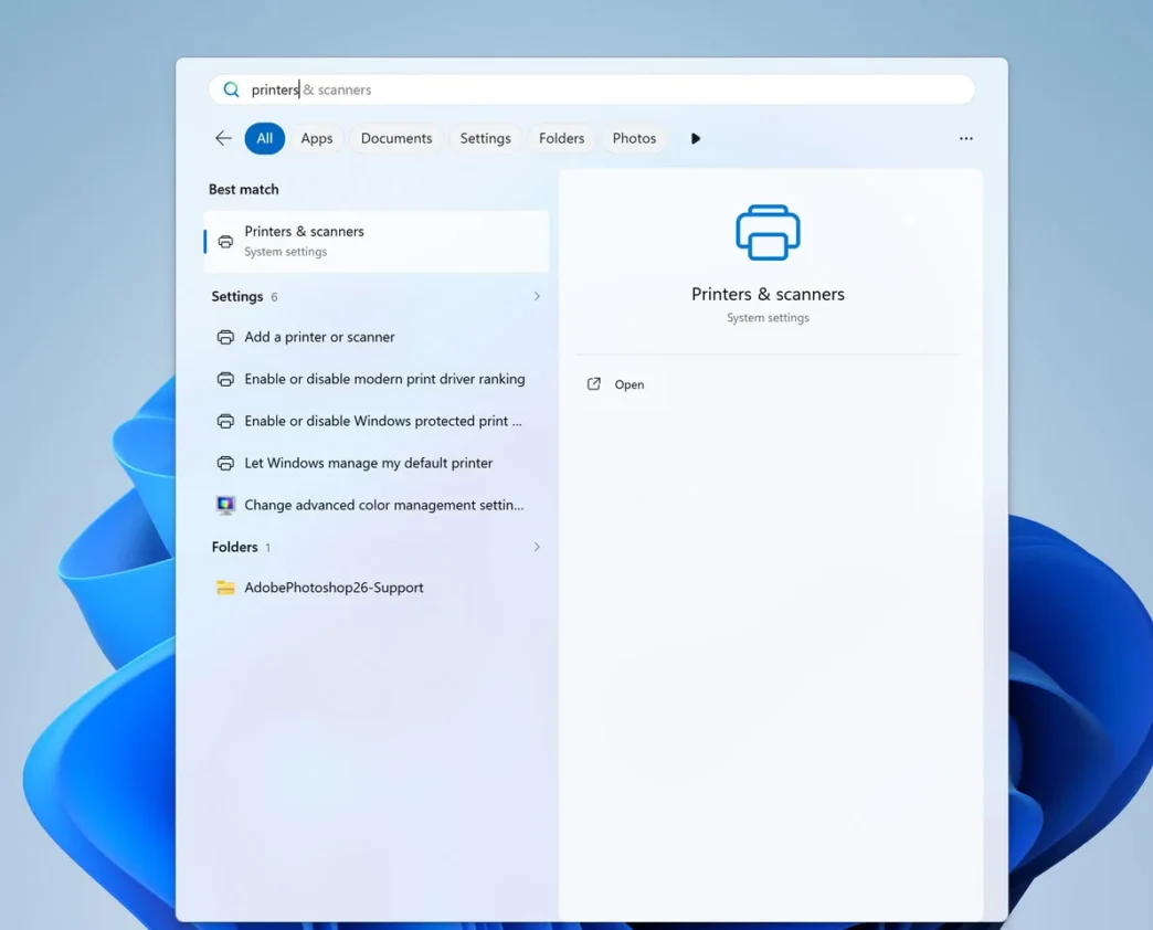 windows11 printers 1